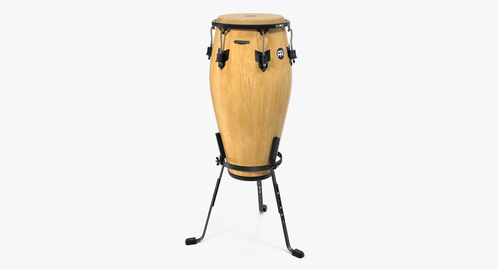 Conga Meinl Marathon with Basket Stand Light 3D Model 3D model preview