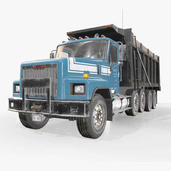 Classic Dump Truck - Low Poly 3D model