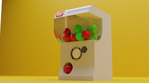 3D model Gacha machine