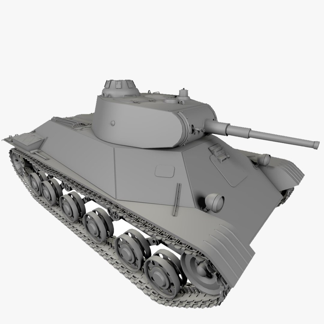 T-50 light tank soviet 3D model - TurboSquid 1327814