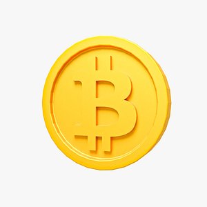 BITCOIN LOW POLY COIN