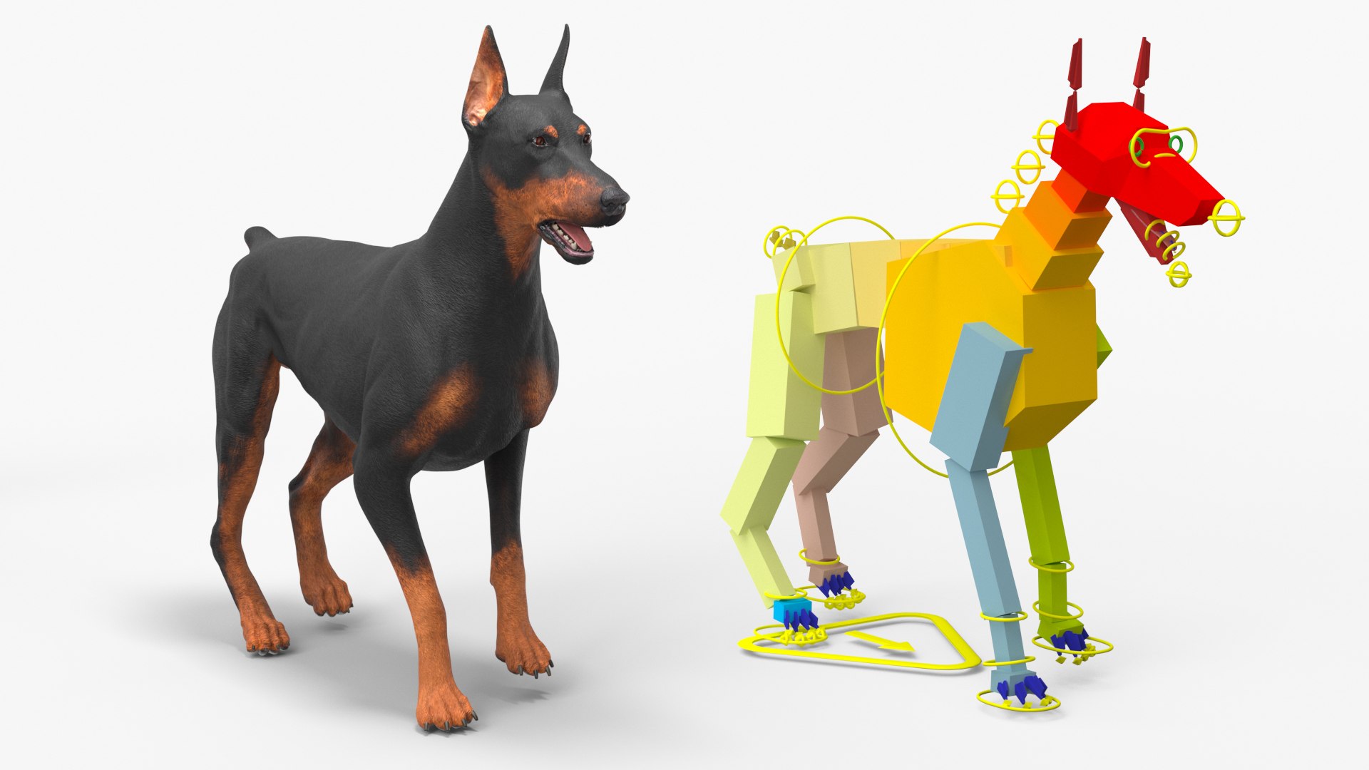 Doberman Pinscher Dog Rigged 3D https://p.turbosquid.com/ts-thumb/EI/YMO8rf/vT/dobermanpinscherdogriggedc4dmodel002/jpg/1722532849/1920x1080/fit_q87/89c3f1e2e071a4b8f1d799eb5afe248926921ad2/dobermanpinscherdogriggedc4dmodel002.jpg