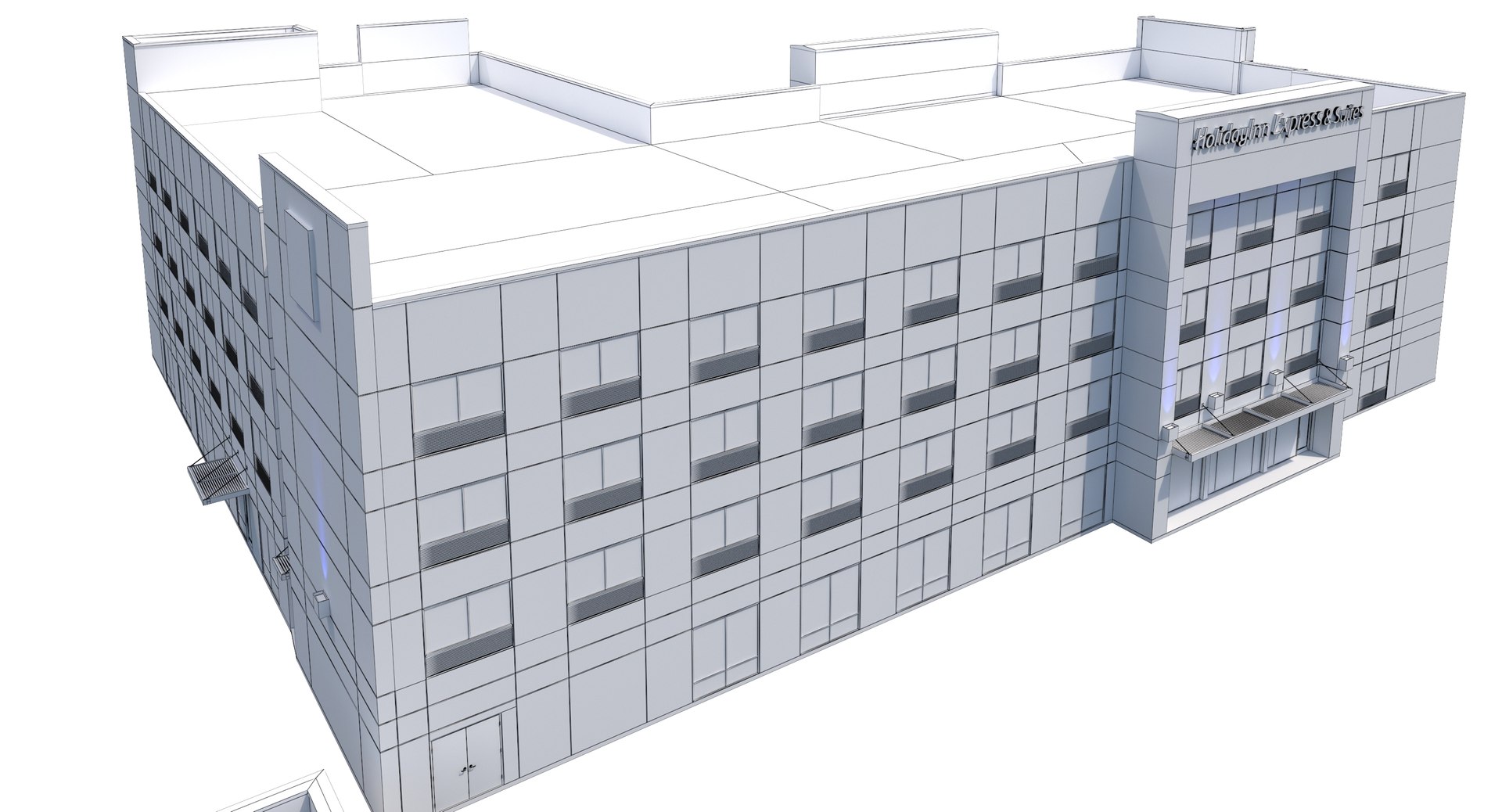 3D Model Holiday Inn Hotel - TurboSquid 1285893