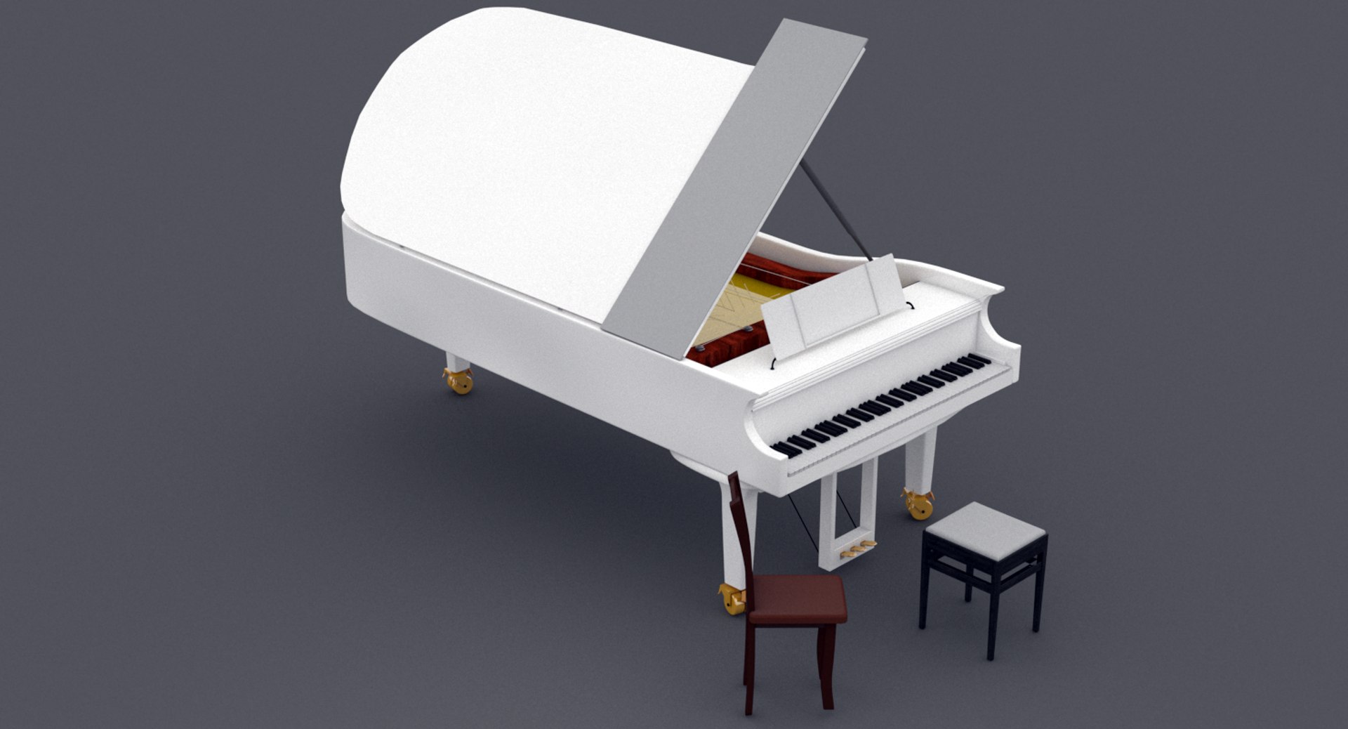 Piano 3D - TurboSquid 1257515