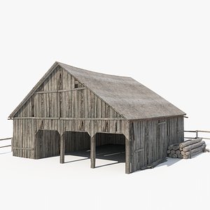 3D farm barn