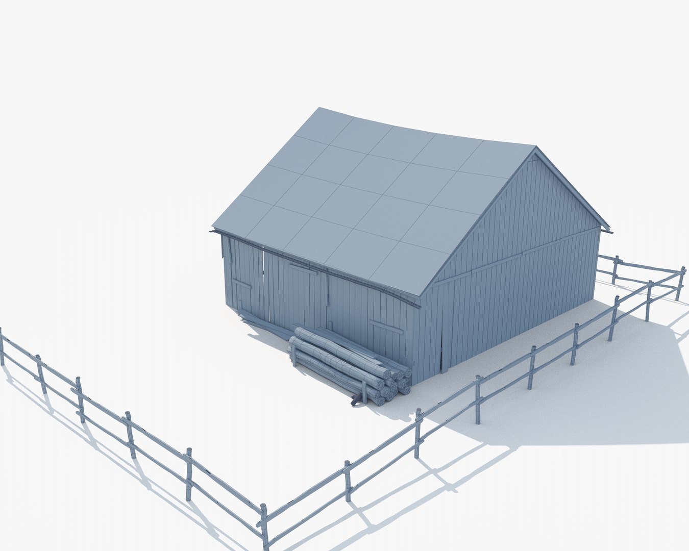 3d Farm Barn Turbosquid 1214053