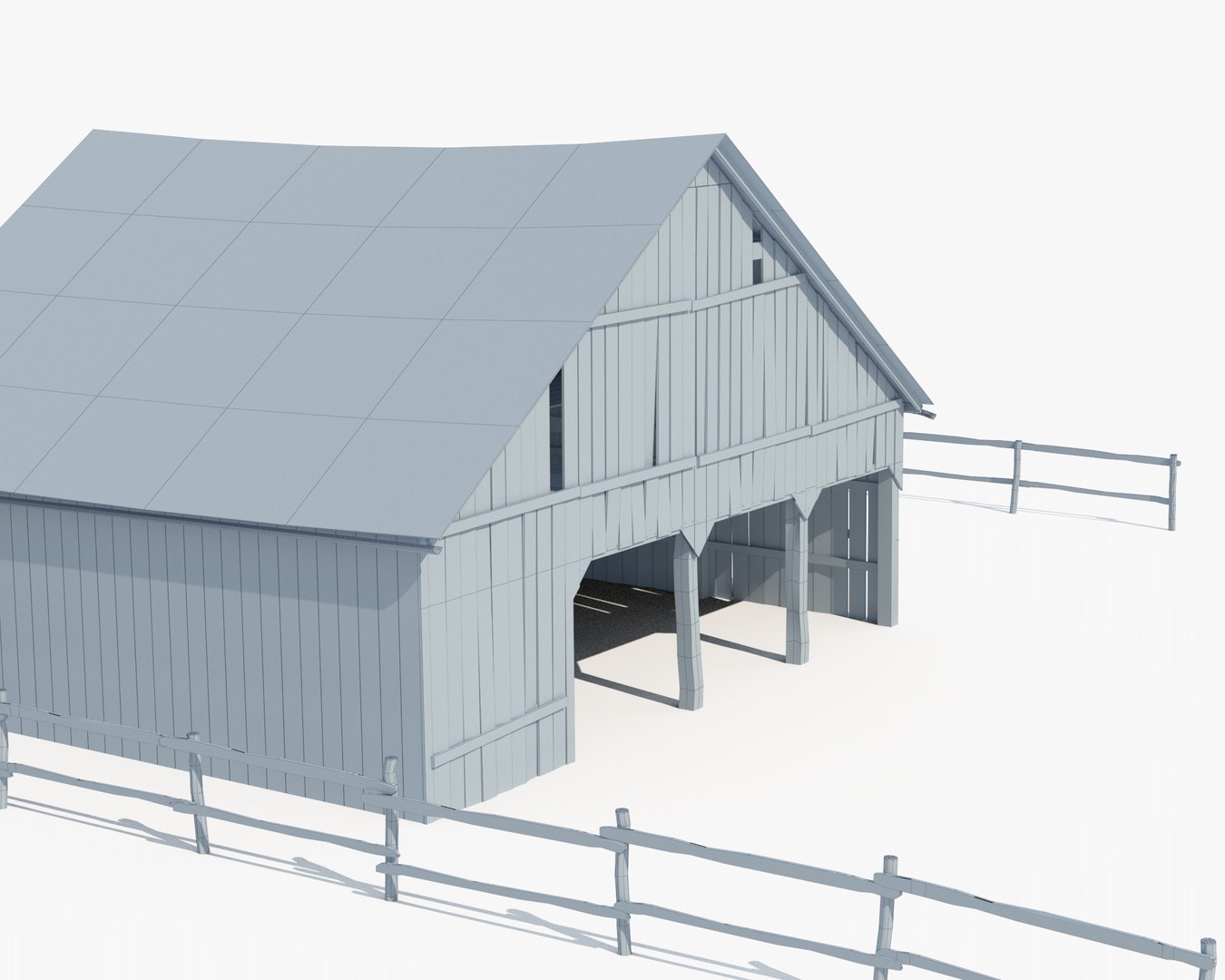 3d Farm Barn Turbosquid 1214053