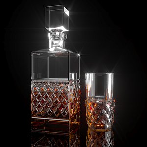 Cashs Crystal Single Malt Square Decanter