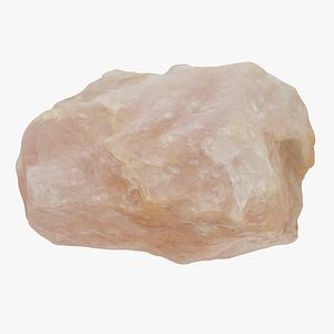 3D Rose Quarz model