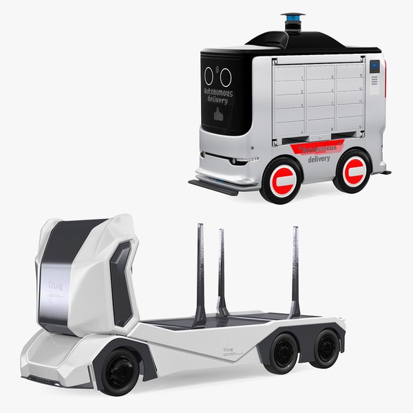 Coleção Autonomous Electric Robo Trucks Modelo 3D - TurboSquid 1744777