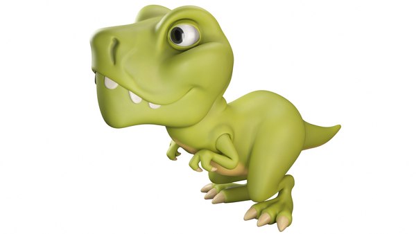 personagem de desenho animado de dinossauro tiranossauro rex