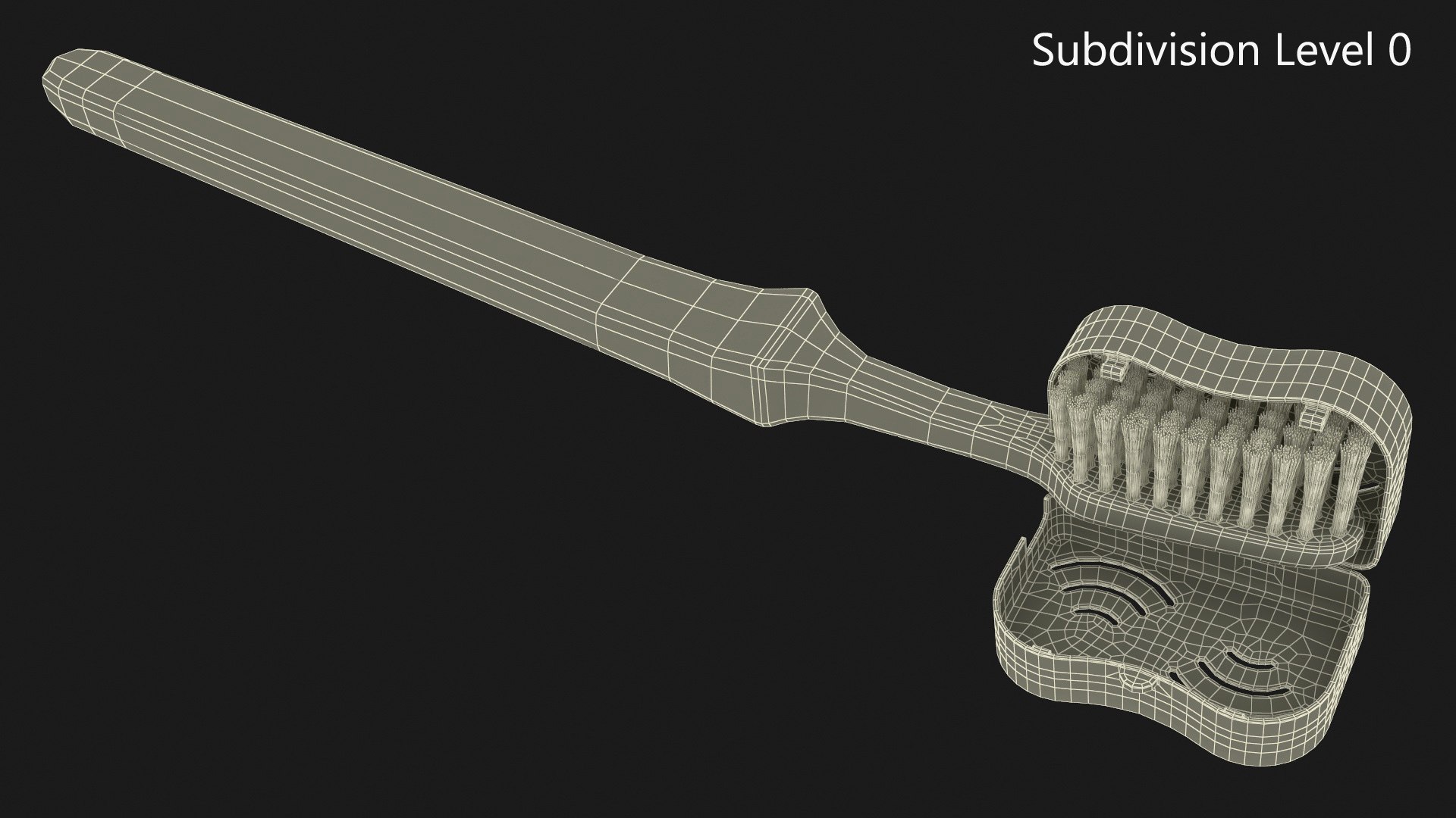Toothbrush With Case Open 3D Model - TurboSquid 2297297