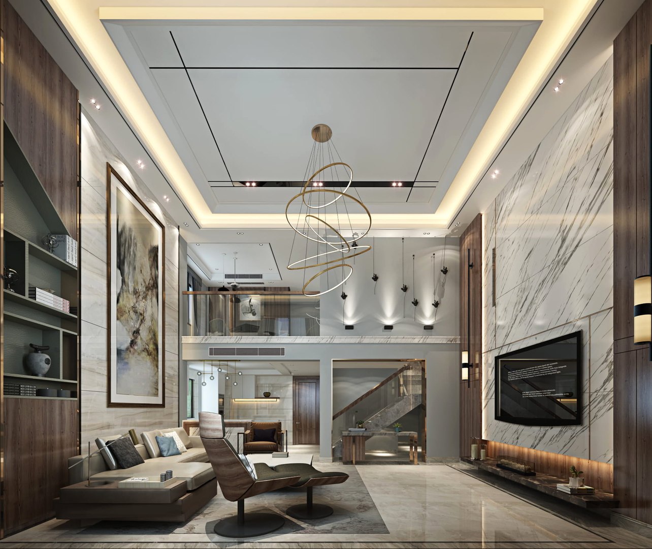 3D Collection of Modern living room - Realistic Pack furniture model ...