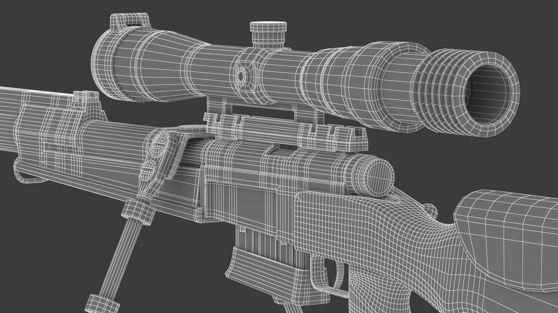 FR F2 Sniper Rifle Model - TurboSquid 1873674