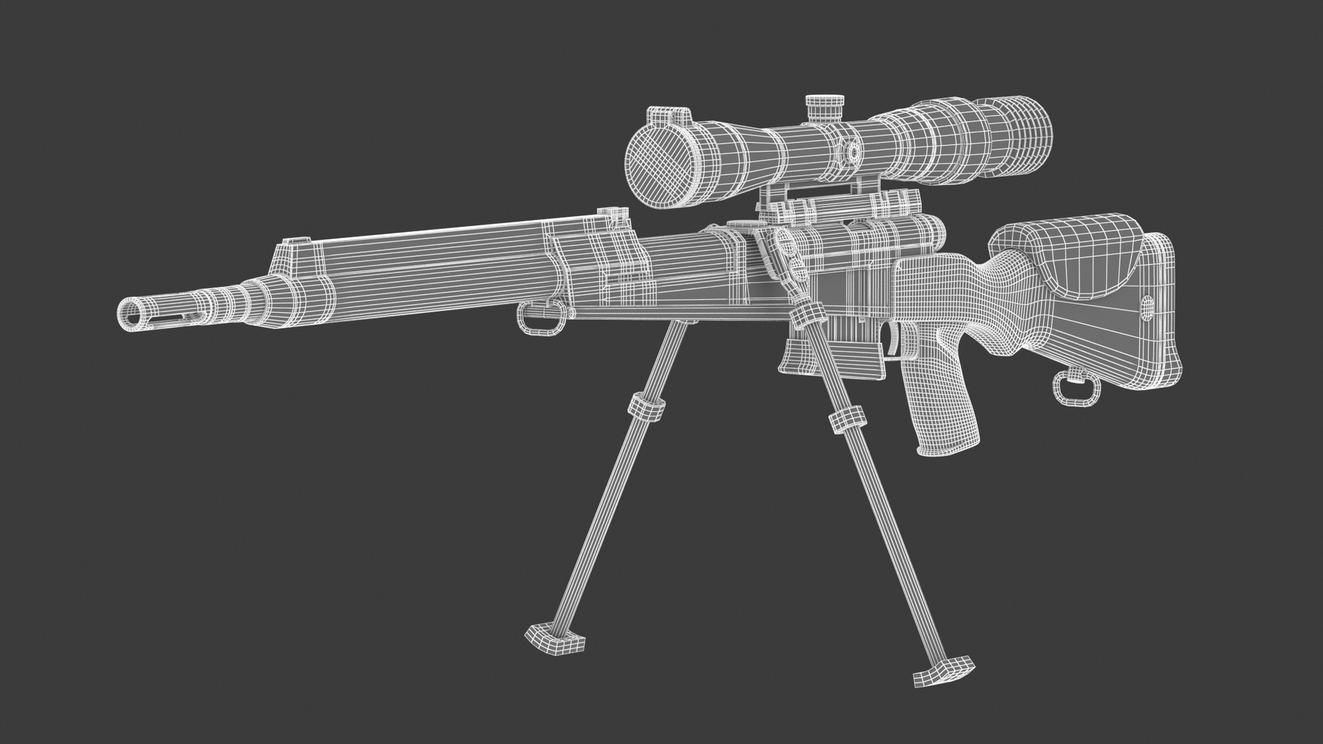 FR F2 sniper rifle model - TurboSquid 1873674