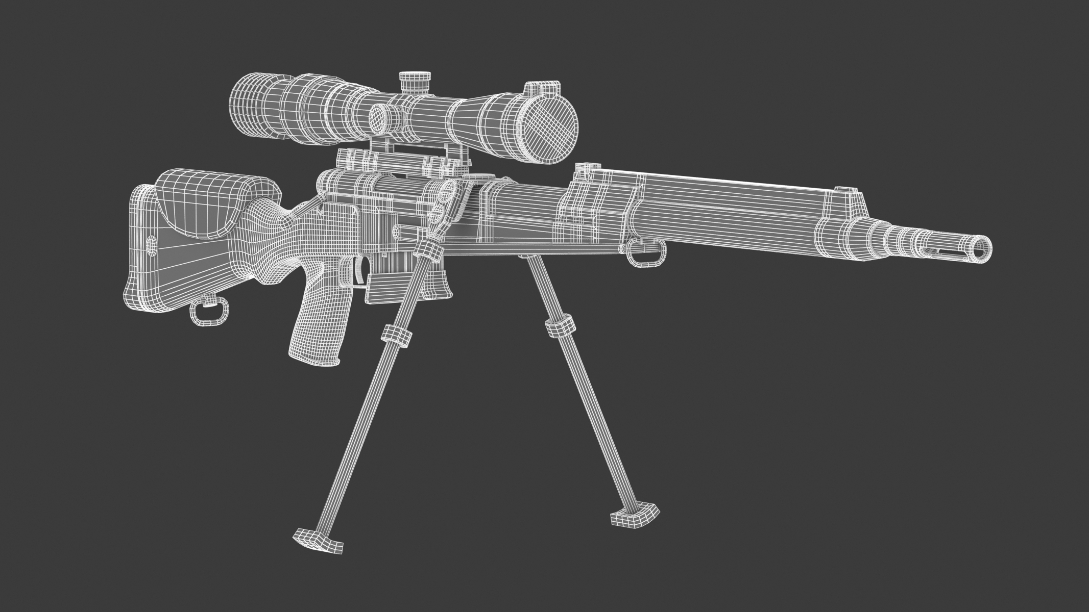 FR F2 sniper rifle model - TurboSquid 1873674