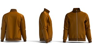 Hugo Boss Mix Match Z Lightweight Track Top In Brown