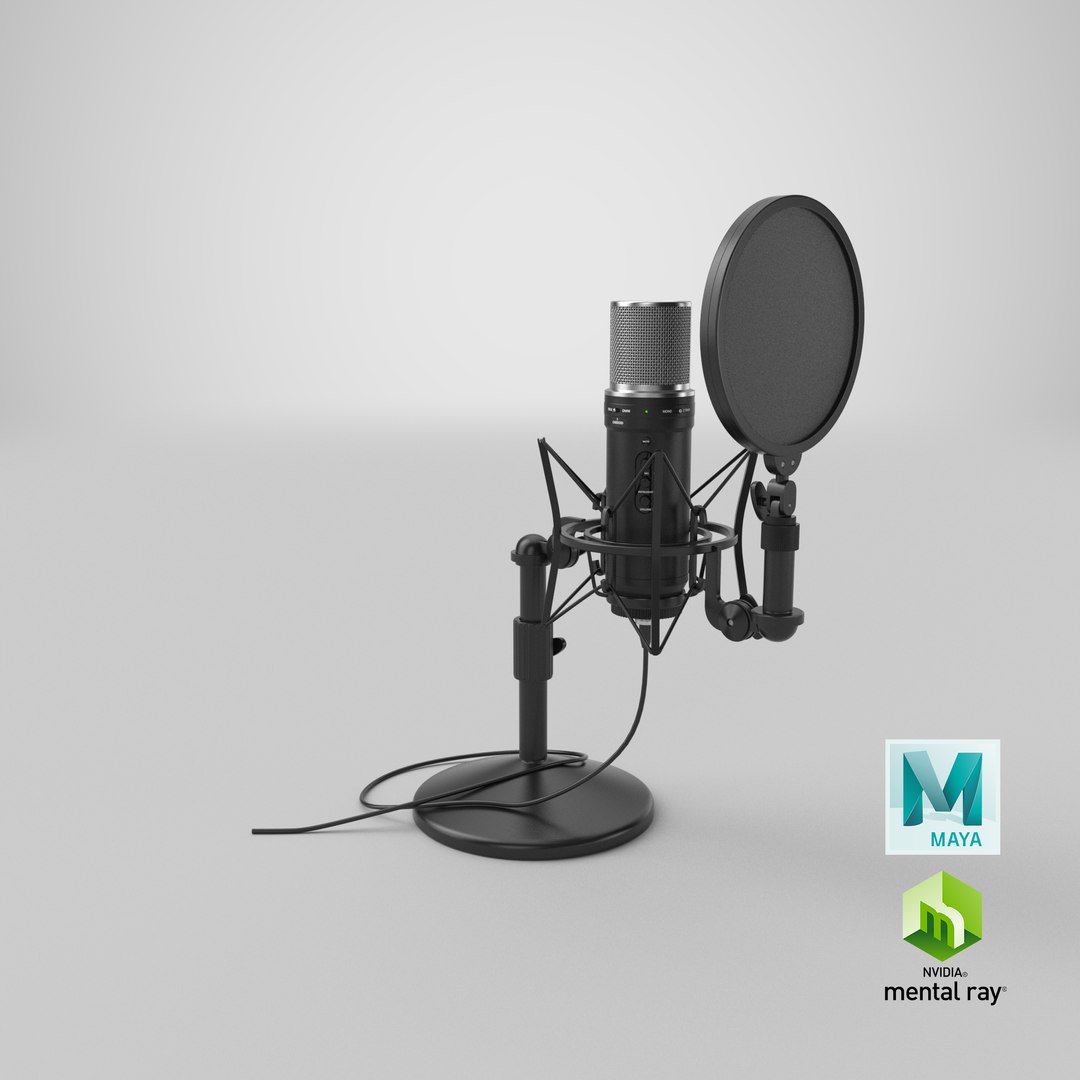 3D Condenser Microphone With Stand model https://p.turbosquid.com/ts-thumb/EJ/BvwFgs/Hw/stemcell_maya_mental_ray_render/png/1639636772/1920x1080/fit_q87/6897ffce2d5f3a82bcba634233312ac3afa6ce6a/stemcell_maya_mental_ray_render.jpg