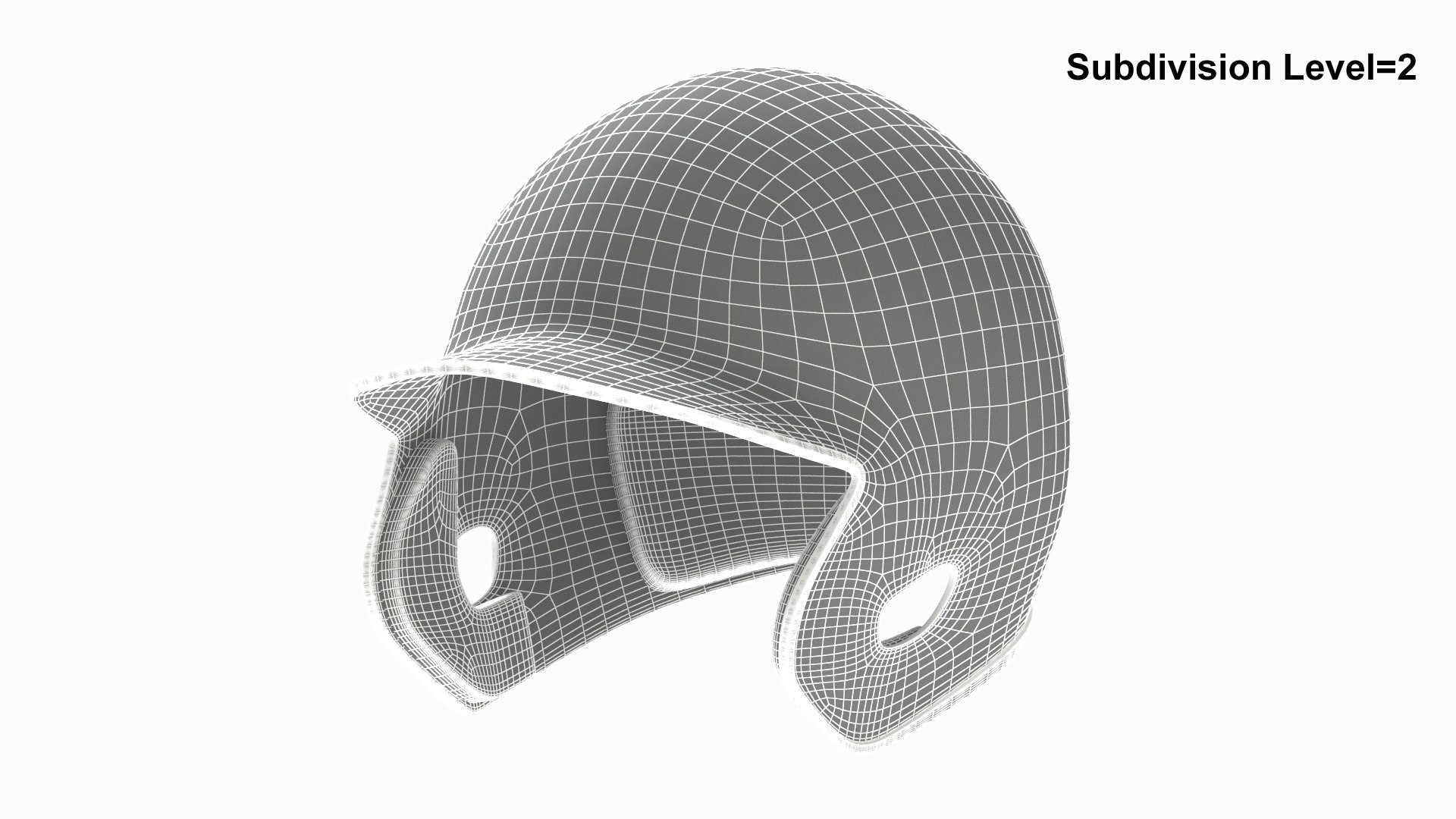 3D Model Baseball Batting Helmet 02 - TurboSquid 2269276