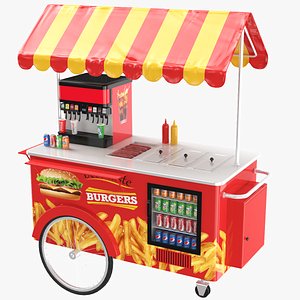 Hamburger Food Cart