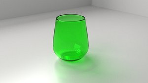 3D glass cup 2 model