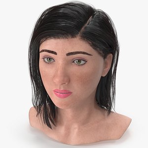 3D Indah Female Head model