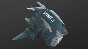 spacecraft spaceship 3D model