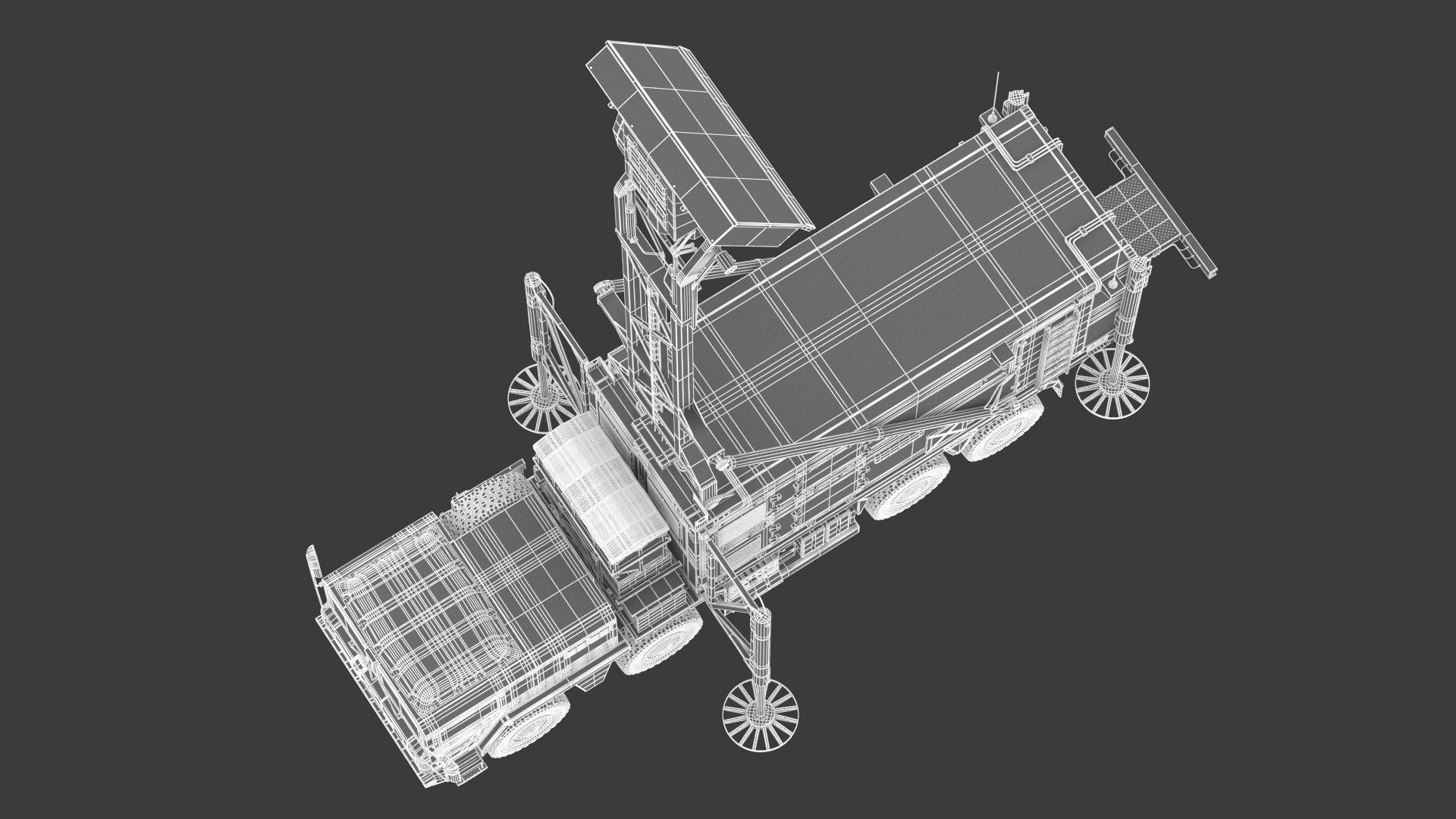 Mobile Tracking Radar Truck Model - TurboSquid 1922114