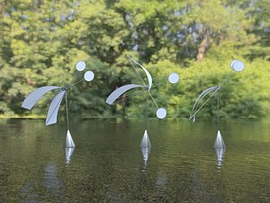 3D abstract sculpture