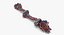 dog chew toy rope 3D model