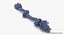 dog chew toy rope 3D model