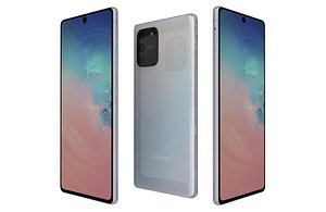 3D model Samsung Galaxy S10 Lite Prism White Low Poly