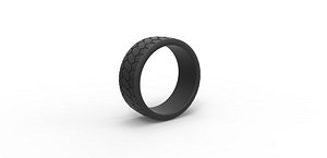 Truck low profile tire Scale 1 to 25