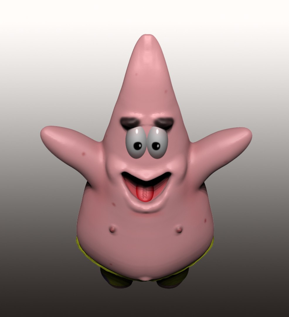 Spongebob Patrick Star 3d Obj