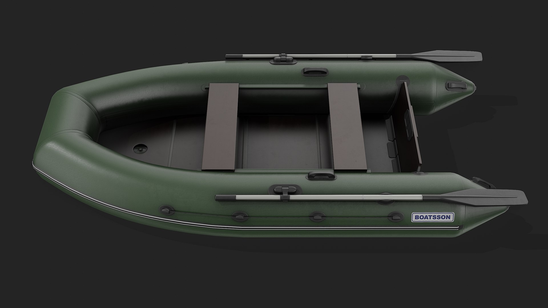 Green Inflatable Boat 3D - TurboSquid 2118934