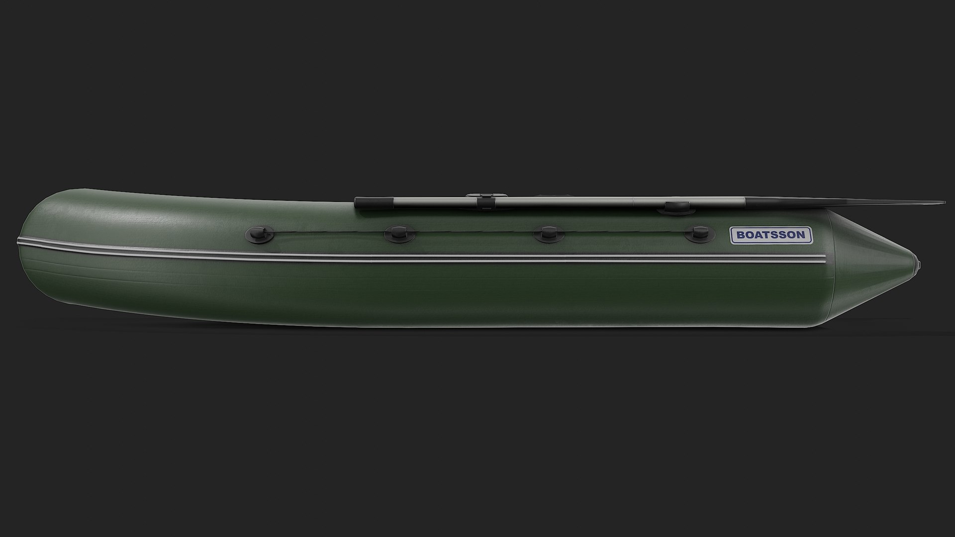 Green Inflatable Boat 3D - TurboSquid 2118934