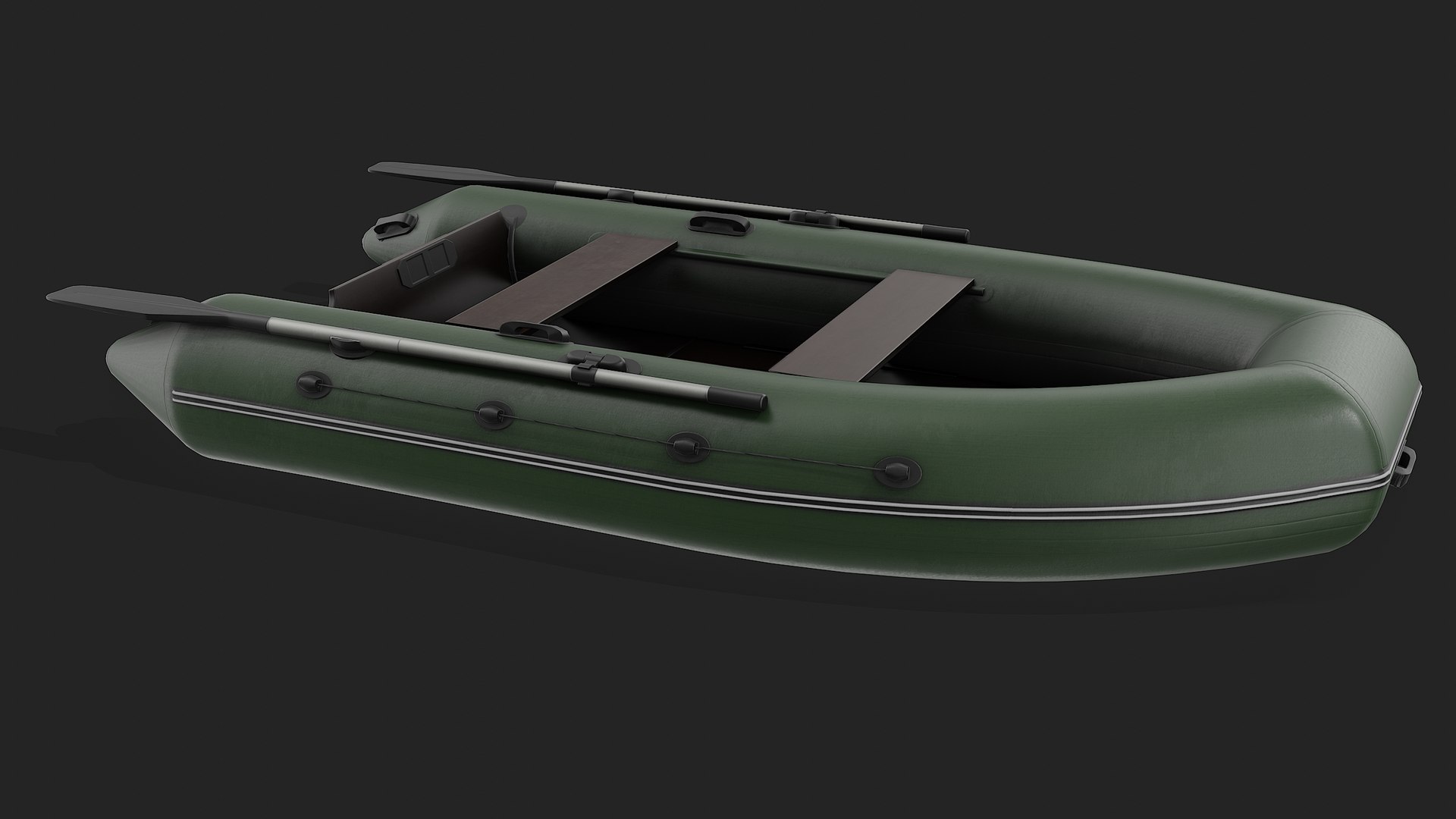 Green Inflatable Boat 3D - TurboSquid 2118934
