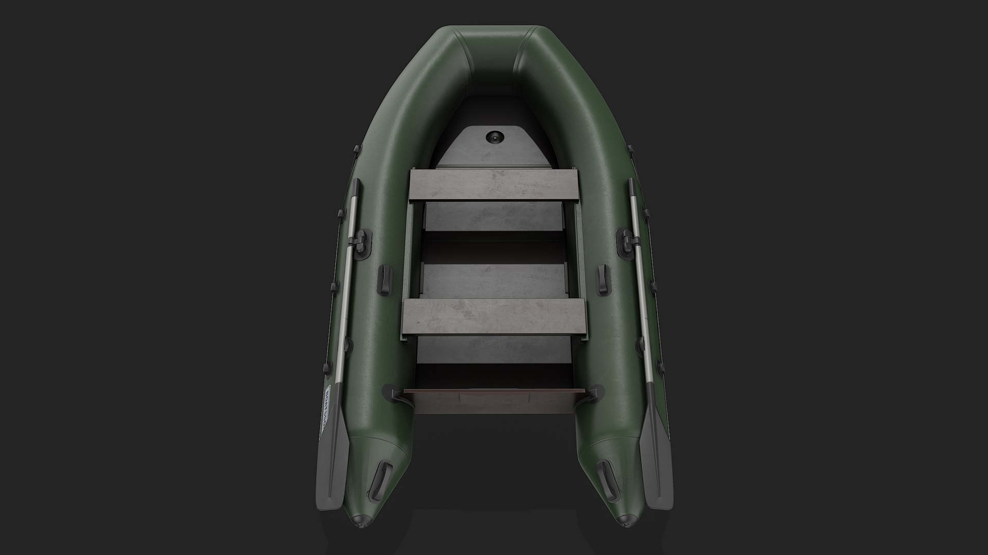 Green Inflatable Boat 3D - TurboSquid 2118934