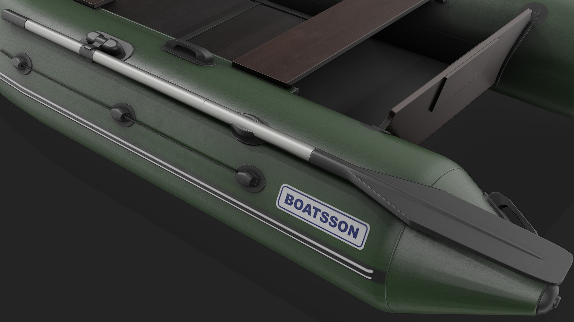 Green Inflatable Boat 3D - TurboSquid 2118934