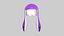 Inkling Hair 04 Purple - Splatoon Character Design