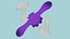 Inkling Hair 04 Purple - Splatoon Character Design