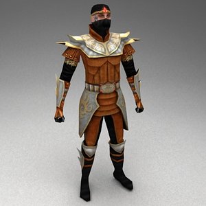 3d thief character medieval