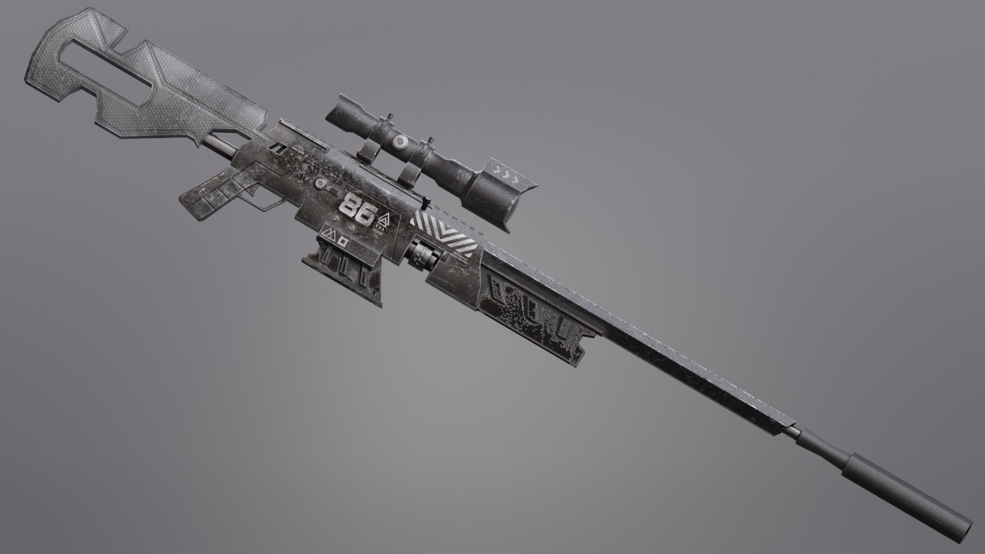 3D Low Poly - Cybernetic Hitman - Orion Model - TurboSquid 2071625
