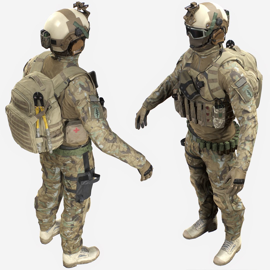 3d Model Special Force Soldier Character