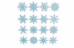 realistic snowflakes model