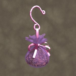 3d hanging sachet zipped