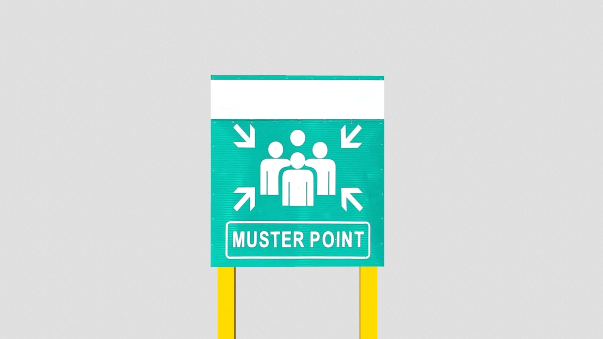 3D Muster Point Singn Board Model - TurboSquid 2345564