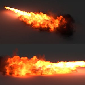 3D Volumetric Fire Animated VDB for Blender