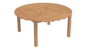 Country Casual Teak Snowdon Accessible extension table 3D model