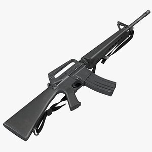 Assault Rifle M16 5 3D Model
